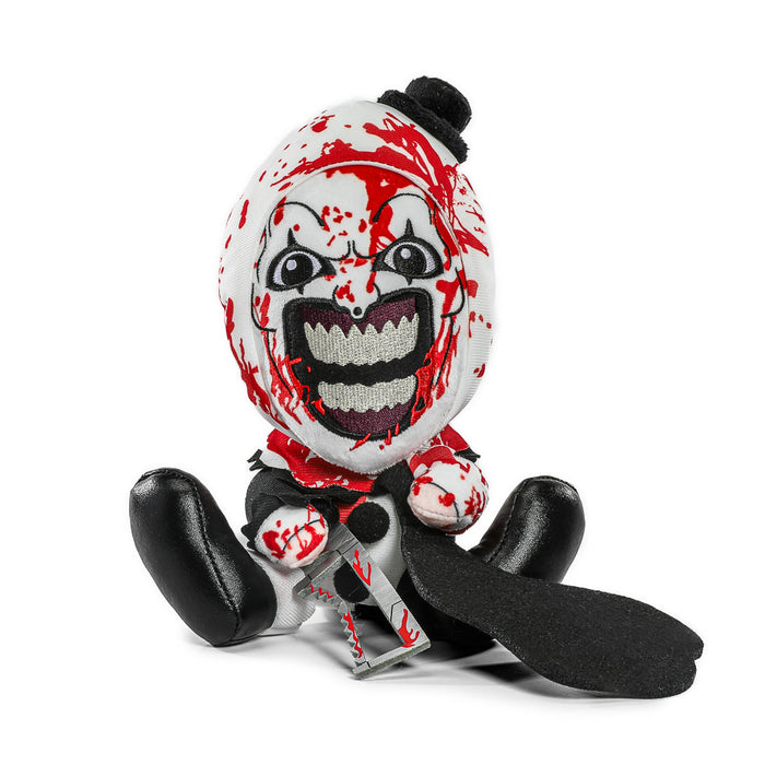 Terrifier Bloody Art the Clown Phunny Plush toy, soft stuffed plush featuring detailed clown design from the Terrifier horror series.