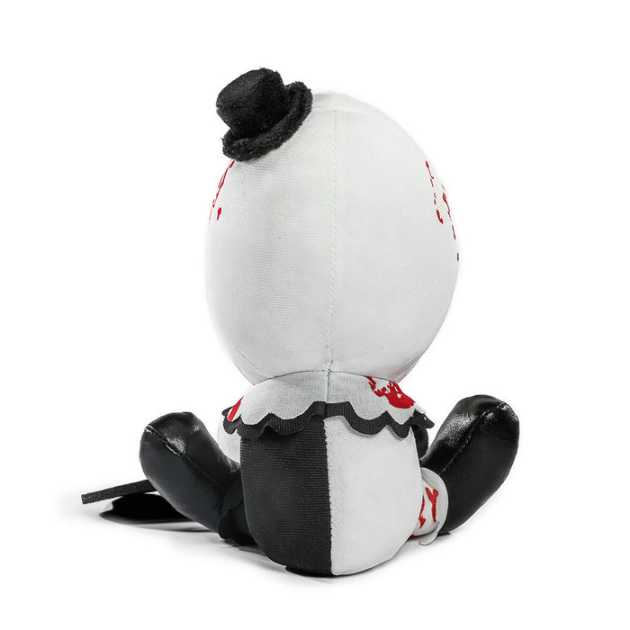 Bloody Art the Clown Phunny Plush from Terrifier featuring a plush toy with detailed creepy clown face and bloody costume details.