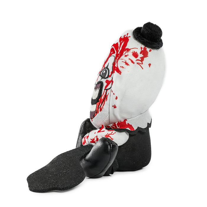 Terrifier Bloody Art the Clown Phunny Plush, a detailed plush toy featuring the horror character from Terrifier.