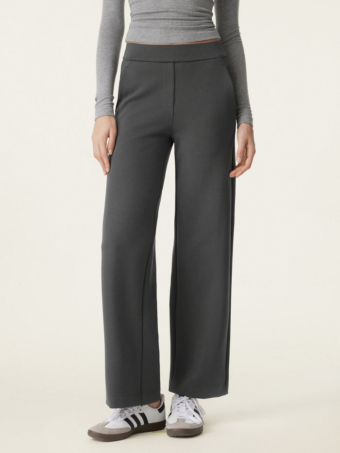 OGLmove Mid Rise Pull-on Straight Pant with Pockets Regular Deep Grey