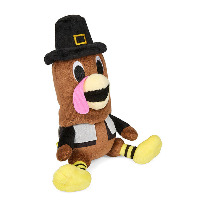 Soft 8-inch Thanksgiving Turkey Phunny Plush by Kidrobot featuring a cute, plush turkey with detailed feathers and festive colors.