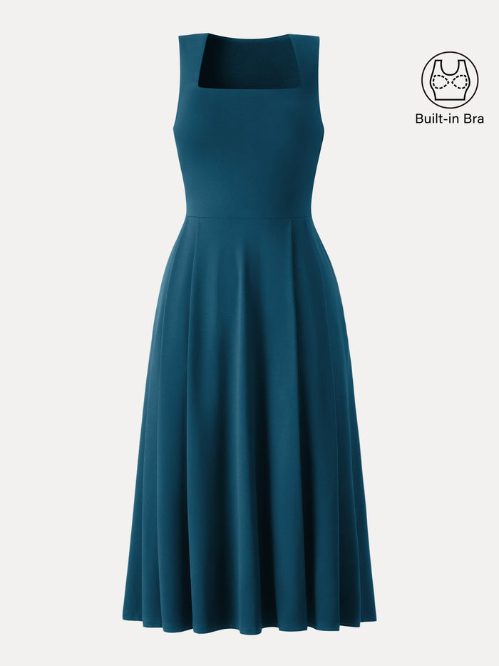 OGLmove The Anytime Little Bra Dress with Pockets Petite Dark Marine
