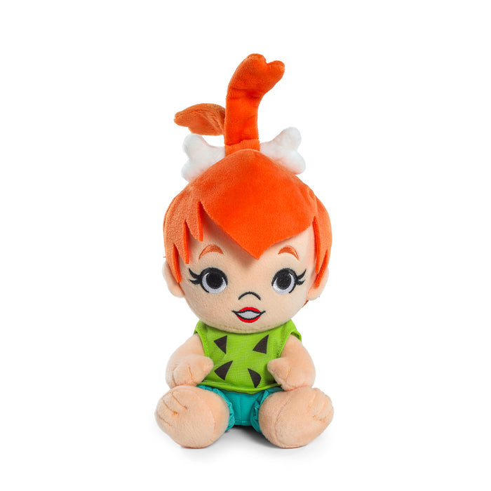 Soft Pebbles Flintstones plush toy by The Flintstones, 7.5-inch Phunny plush featuring Pebbles Flintstone in colorful fabric.