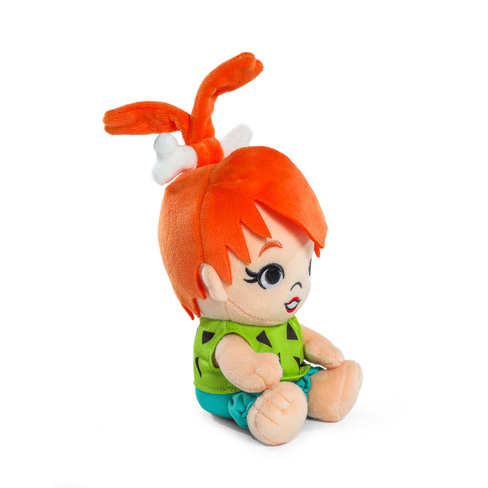 Soft Pebbles Flintstones plush toy from The Flintstones, 7.5-inch Phunny plush featuring her signature outfit and cheerful expression.