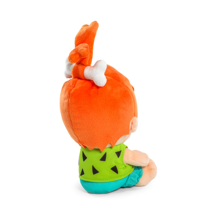 7.5-inch Pebbles Flintstones Phunny plush toy in bright colors, featuring a smiling face and signature outfit from The Flintstones animated series.
