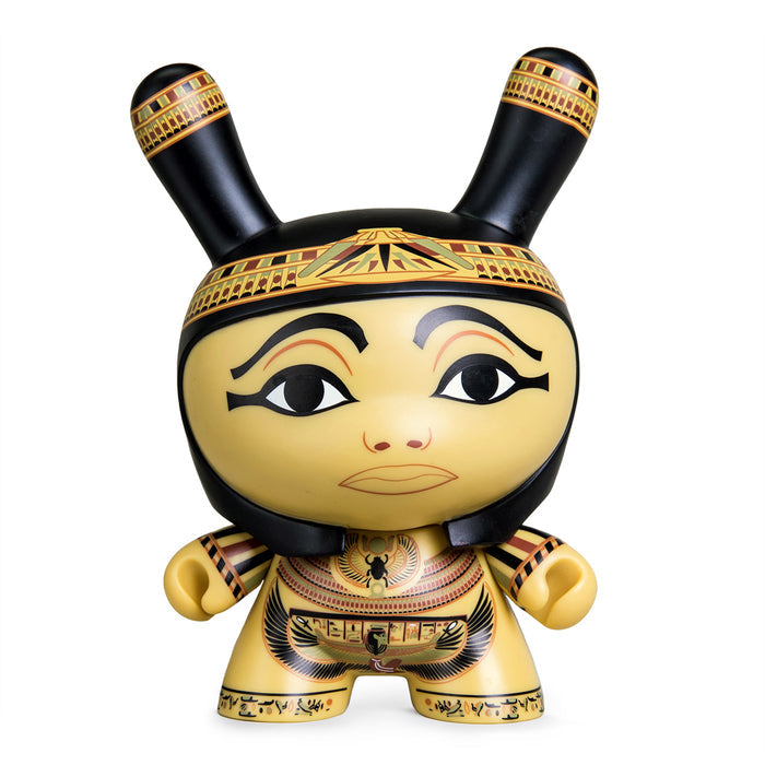 Limited edition 8-inch Dunny figure by The Met, Coffin of Itamun, showcasing detailed design and unique artistic features.