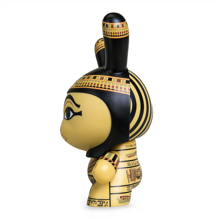 8-inch The Met Masterpiece Dunny featuring the Coffin of Itamun, limited edition collectible art toy with intricate design details.