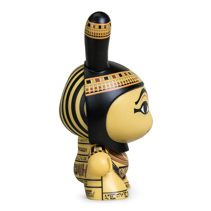 8-inch The Met Masterpiece Dunny figure featuring the Coffin of Itamun, limited edition art collectible with detailed design.