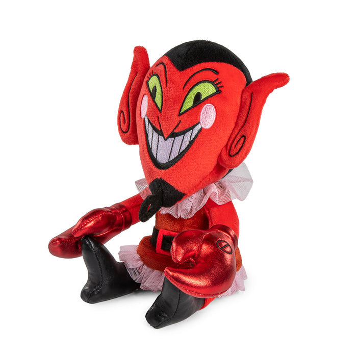 Powerpuff Girls HIM and Mojo Jojo plush toys from the Phunny Plush 2-Pack Bundle, featuring soft, detailed character plushies.