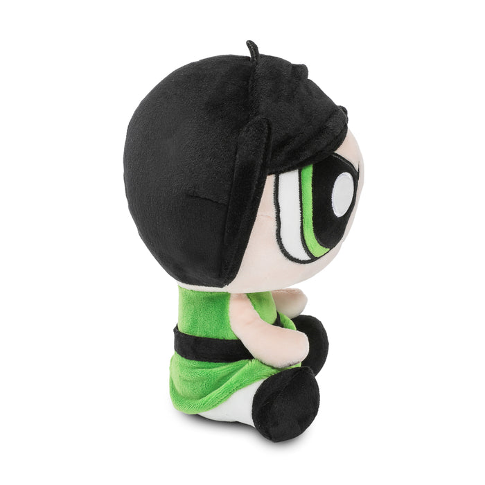 Five plush toys featuring Buttercup, Bubbles, Blossom, and villains from the Powerpuff Girls Phunny Plush 5-Pack Bundle.