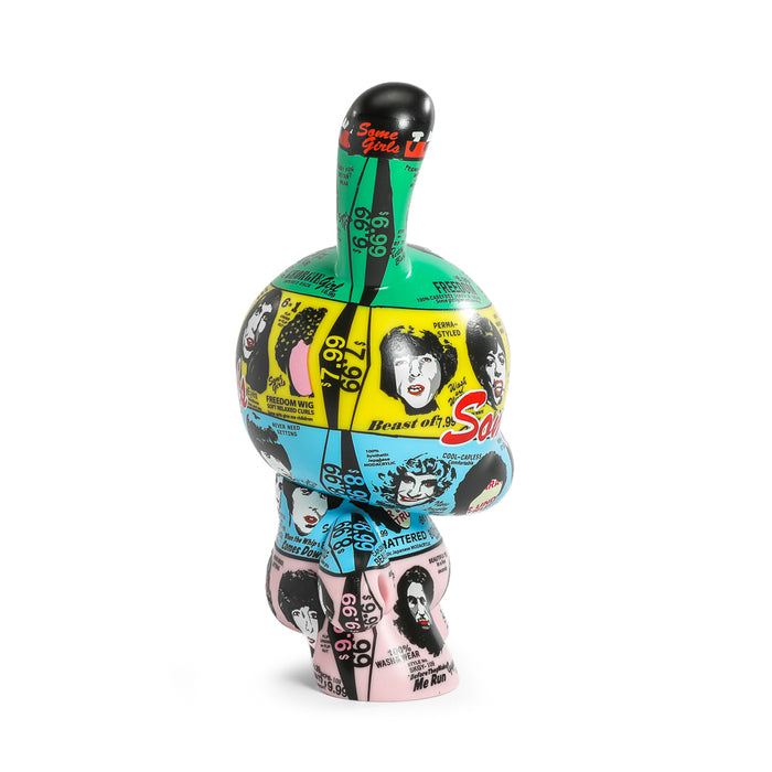 8-inch Dunny figure of The Rolling Stones from the Some Girls album art edition, limited edition collectible toy.