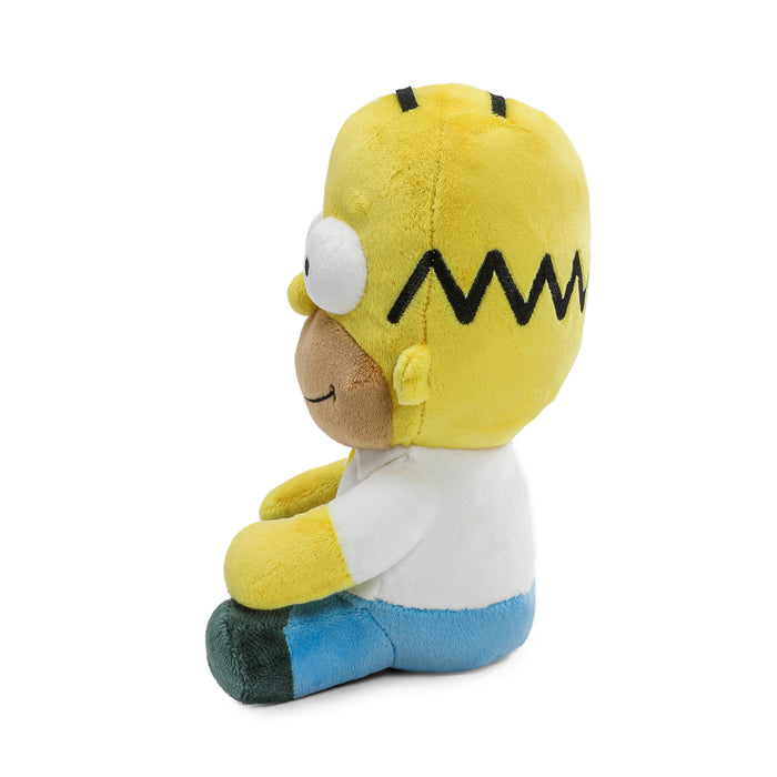 Homer Simpson plush toy from The Simpsons Phunny Plush collection, soft fabric character with detailed cartoon features.