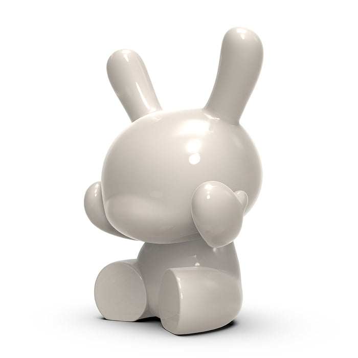 Three Wise Dunnys 5-inch porcelain Dunny 3-pack in white edition by Kidrobot, limited and sold out.
