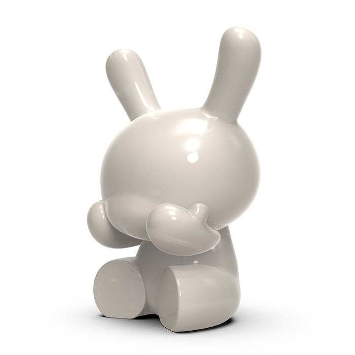 Three Wise Dunnys 5-inch porcelain Dunny 3-pack in white edition, limited to 500 pieces, by Kidrobot.