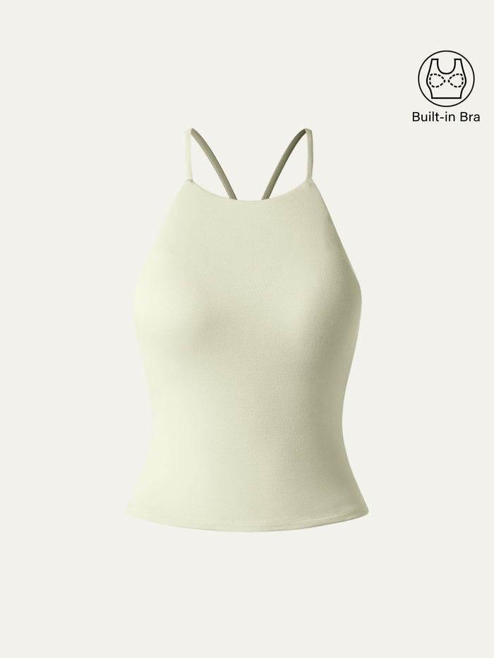 OGLmove Tie Back Bandless Brami Crop Top