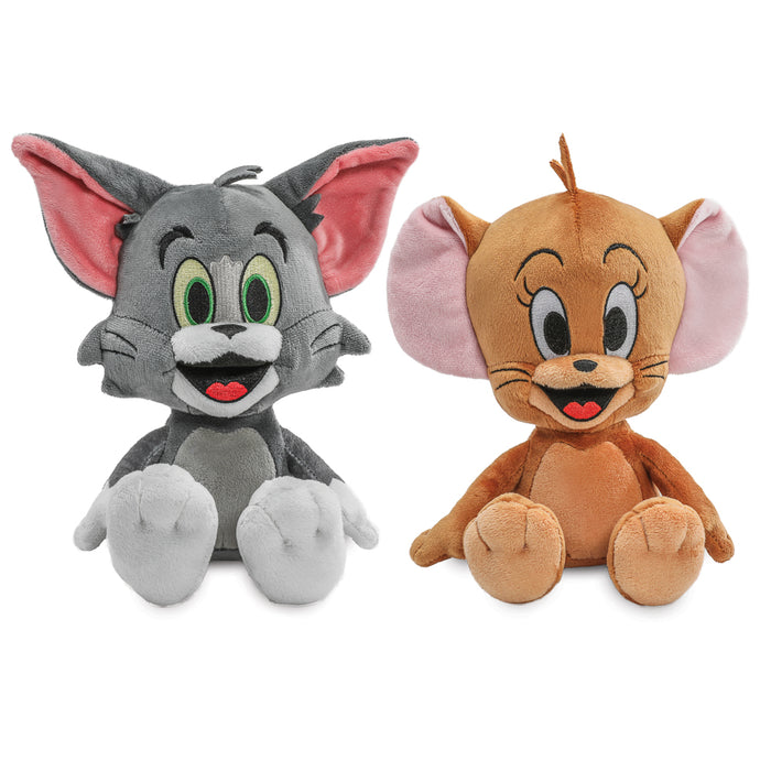 Tom and Jerry Tom Phunny Plush featuring Tom the cat with detailed fur and expressive eyes, soft and cuddly for fans of the cartoon.