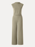 OGLmove Travel-Friendly Easy-to-Take-Off Jumpsuit Desert Sage XS