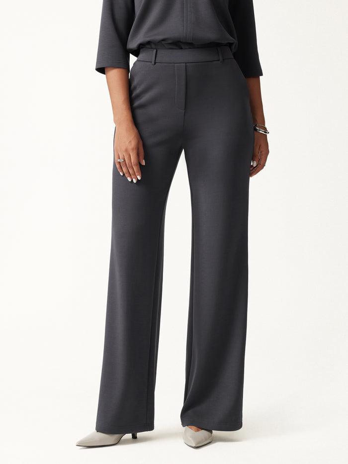 OGLmove TravelEase Lyocell High-Rise Wide Leg Pants with Pockets
