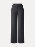 OGLmove TravelEase Lyocell High-Rise Wide Leg Pants with Pockets Regular Bush Grey