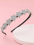 Twinkle Shine Silver Star Headband Mia Belle Girls
