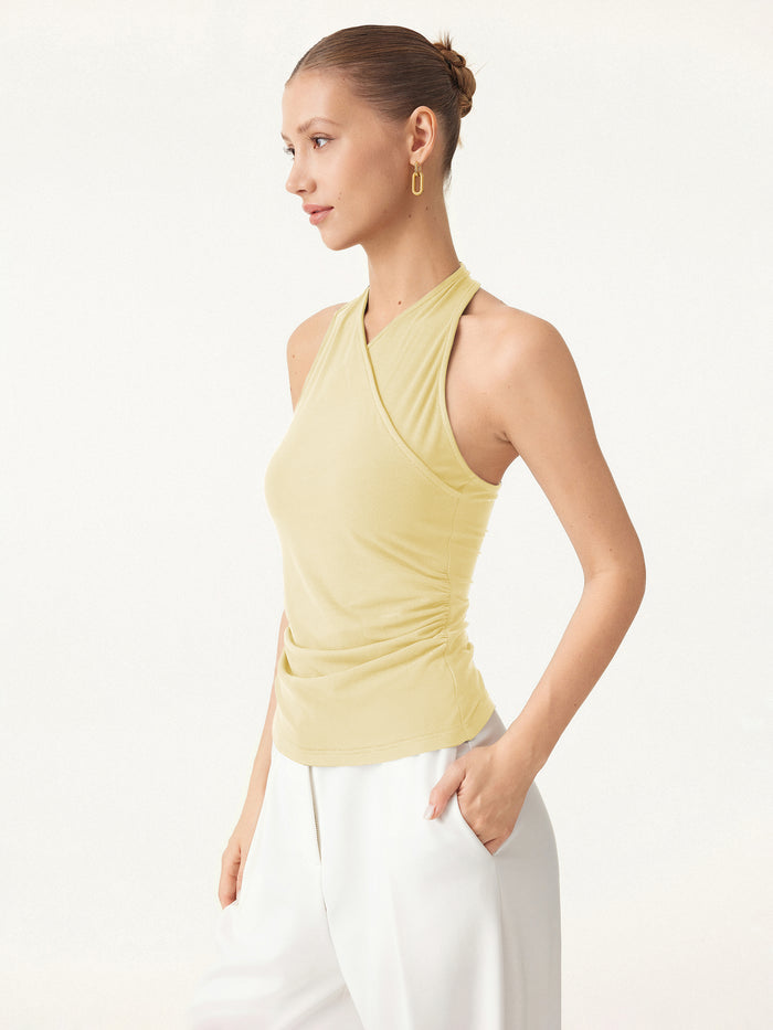 OGLmove Ultrasoft Surplice Sleeveless Top