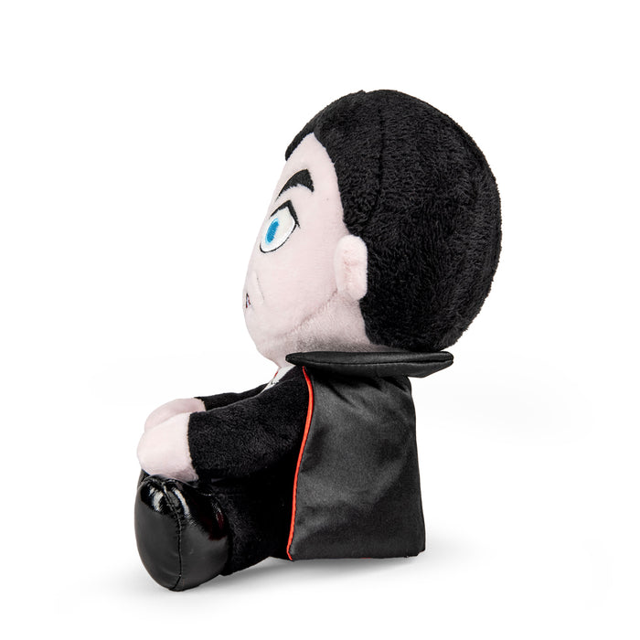 Universal Monsters Dracula 8-inch Phunny Plush by Kidrobot, soft and detailed plush toy featuring Dracula's classic design.