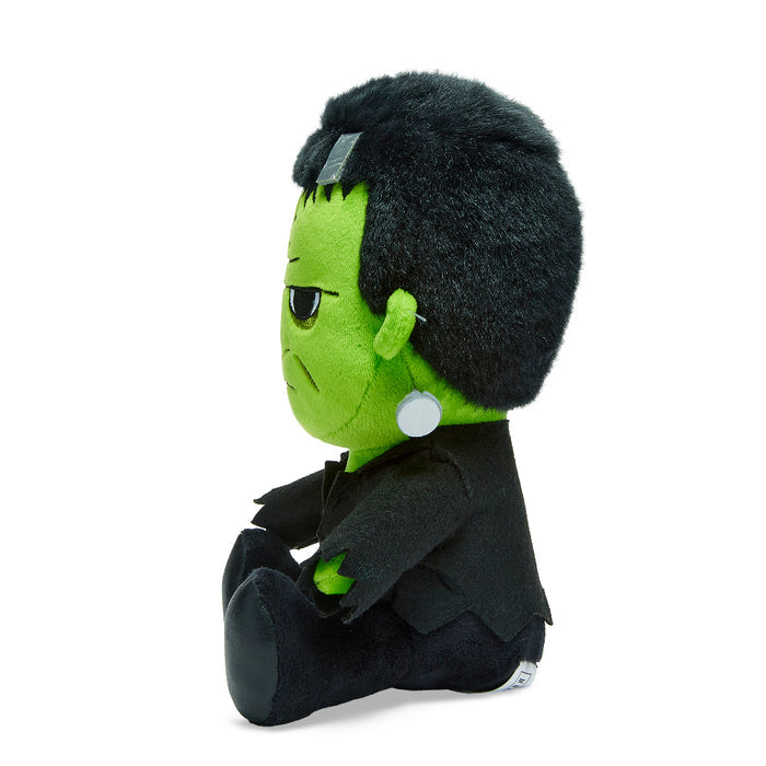 Universal Monsters Frankenstein's Monster 8-inch Phunny Plush by Kidrobot, soft and cuddly plush toy featuring iconic monster design.