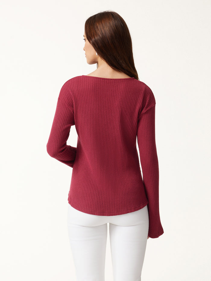 OGLmove V Neck Flare Long Sleeve Cardigan