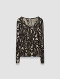 Villa Cashair Jacquard Top