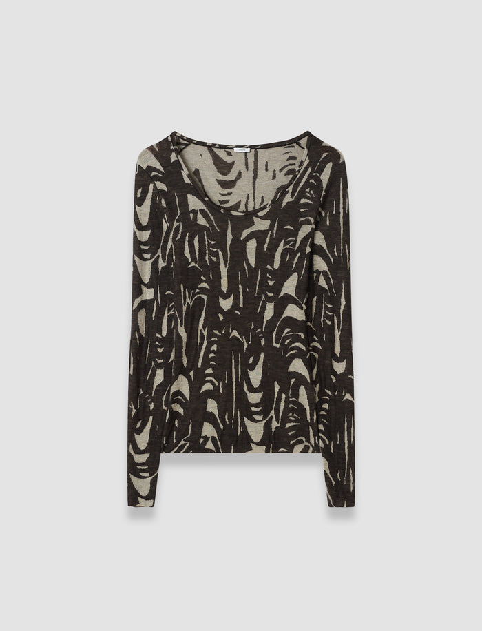 Villa Cashair Jacquard Top