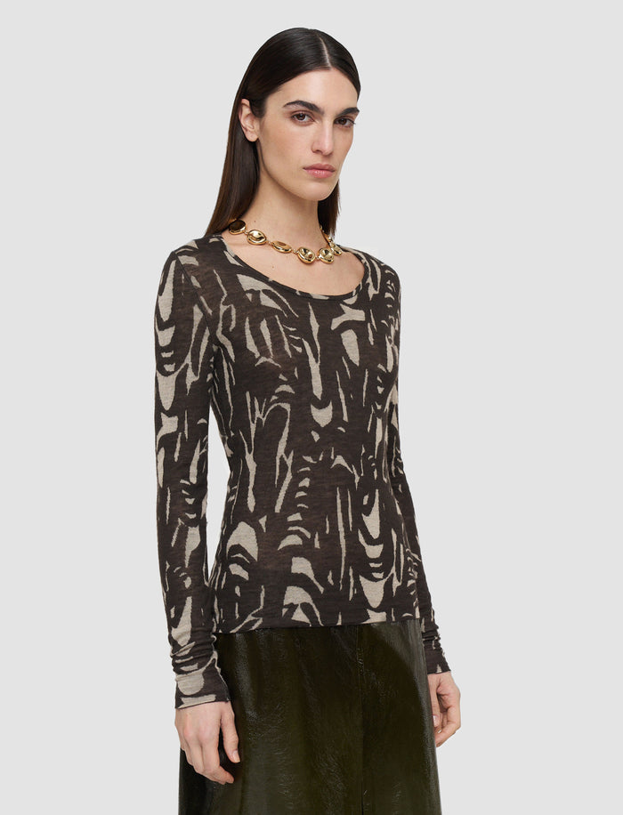 Villa Cashair Jacquard Top