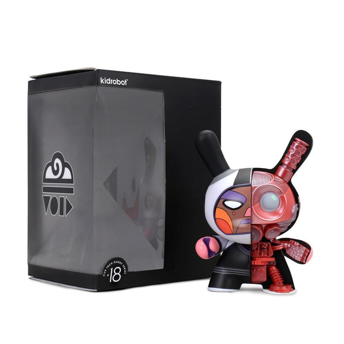 Void 5-inch Mecha Half-Ray Android Dunny by Dirty Robot Create Edition, featuring a detailed robotic design and unique art style.