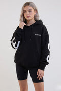 VXN Girls Cycling Shorts, Hoodie & T-Shirt Set - Black