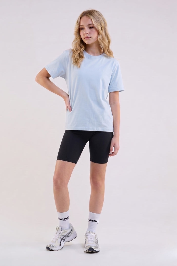 VXN Girls Cycling Shorts, Hoodie & T-Shirt Set - Blue