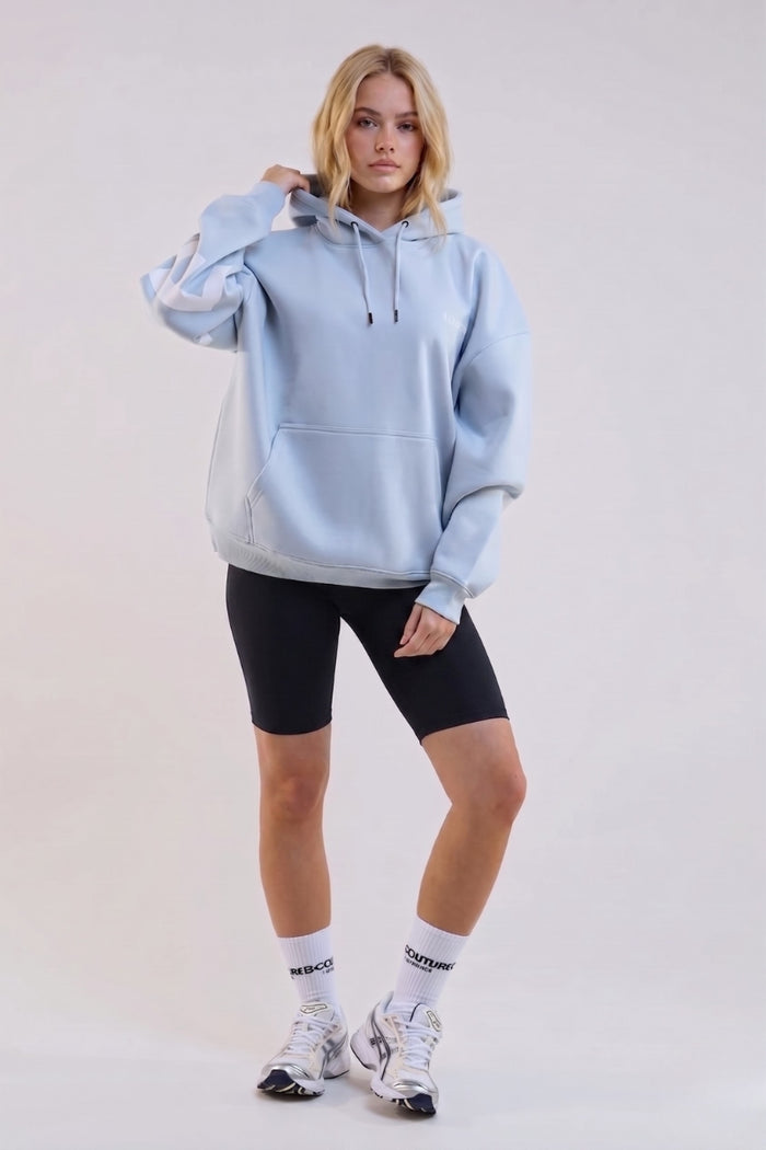 VXN Girls Cycling Shorts, Hoodie & T-Shirt Set - Blue