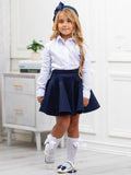 White Collared Dress Shirt by Kids Couture Mia Belle Girls