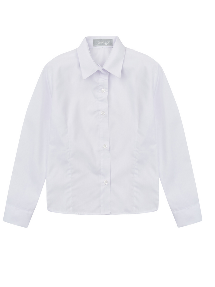 White Collared Dress Shirt by Kids Couture Mia Belle Girls