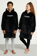 Windsor Double Weight Blanket Hoodie Junior - Black