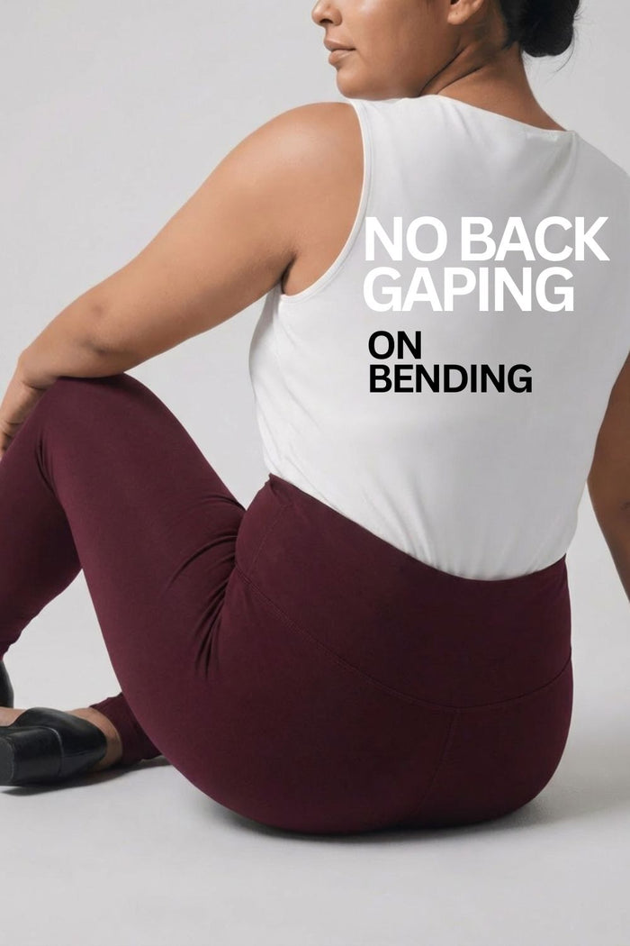 Wine Red Tummy Tucker Jeggings