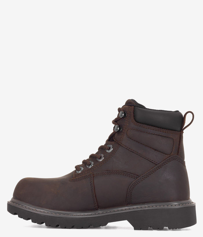 Wolverine Floorhand 6" Safety Toe Waterproof Boot - Dark Brown