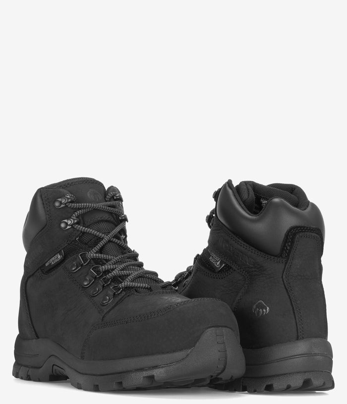 Wolverine Grayson Safety Toe Waterproof Boot - Black