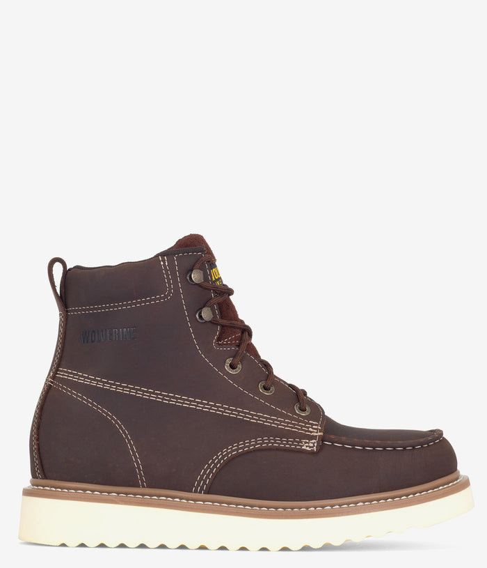 Wolverine Loader 6" Soft Toe Wedge Boot - Brown