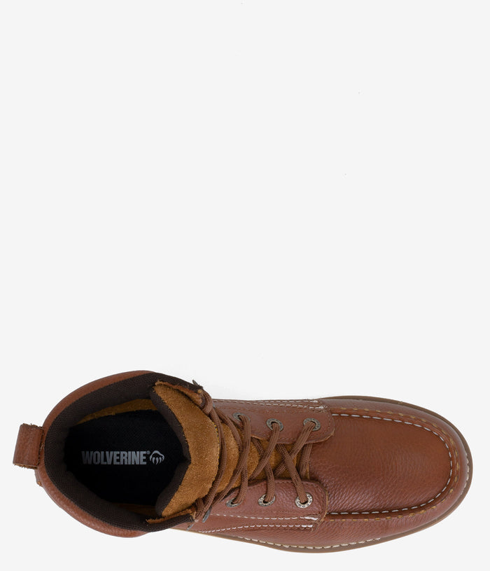 Wolverine Moc-Toe 6" Wedge Work Boot - Tan