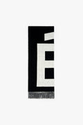 ETUDES STUDIO WOOL SCARF BIG E BLACK 1