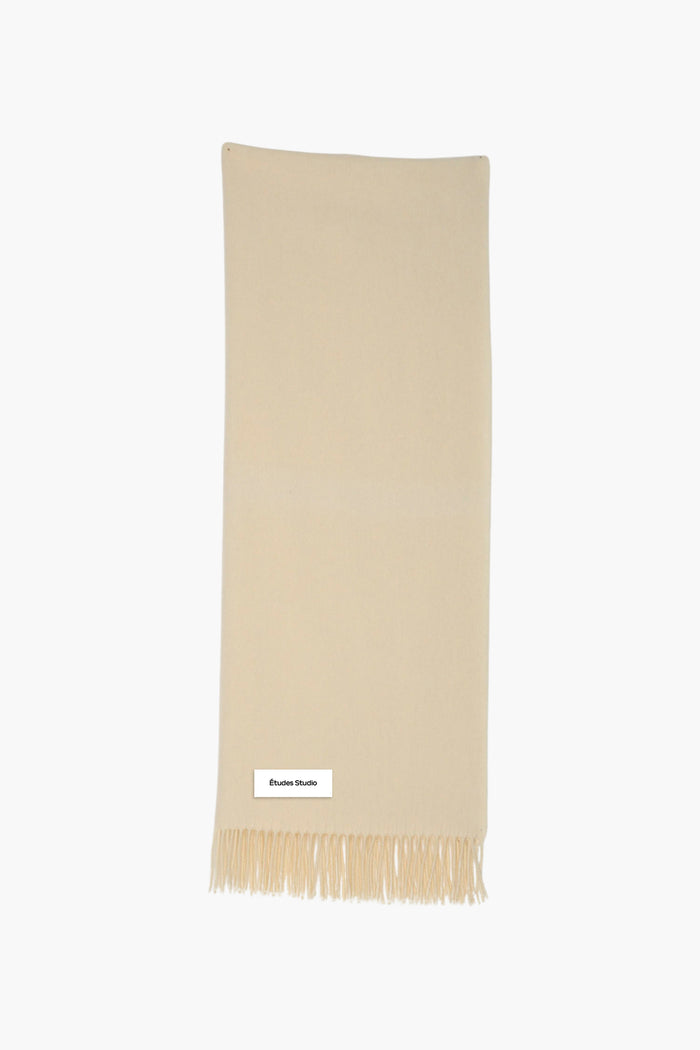 ETUDES STUDIO WOOL SCARF OFF WHITE 1