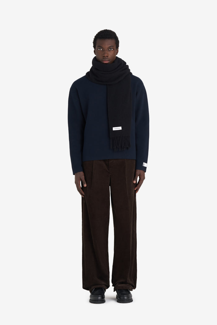 ETUDES STUDIO WOOL SCARF BLACK 2