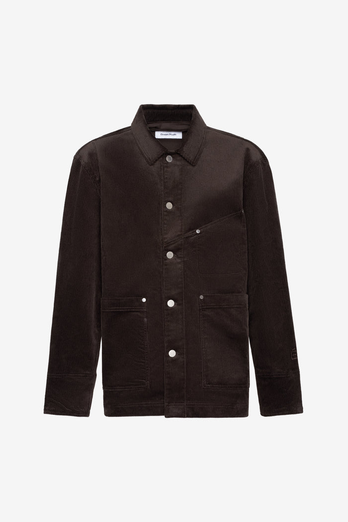 ETUDES STUDIO WORKER CORD JACKET DARK BROWN 1