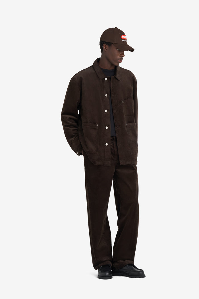 ETUDES STUDIO WORKER CORD JACKET DARK BROWN 4