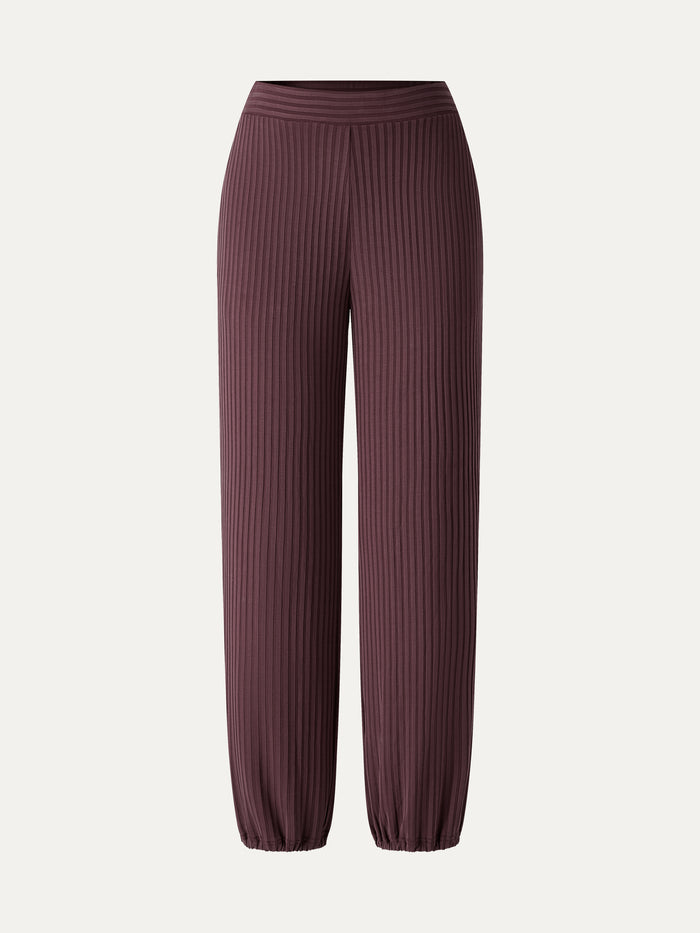 OGLmove Wrinkle-Free Ultra-soft Mid-Rise Cropped Lounge Pants with Pockets