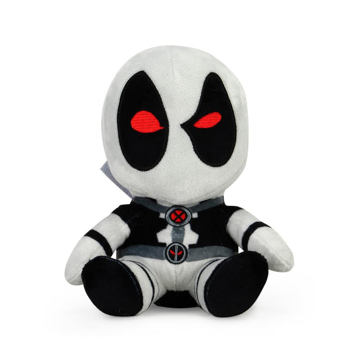 Marvel X-Force Deadpool Phunny Plush by Kidrobot featuring soft fabric and detailed Deadpool design from the Marvel collection.